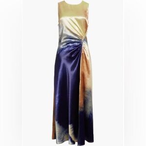 NWT Ulla Johnson Cordelia ruched satin midi Size 2